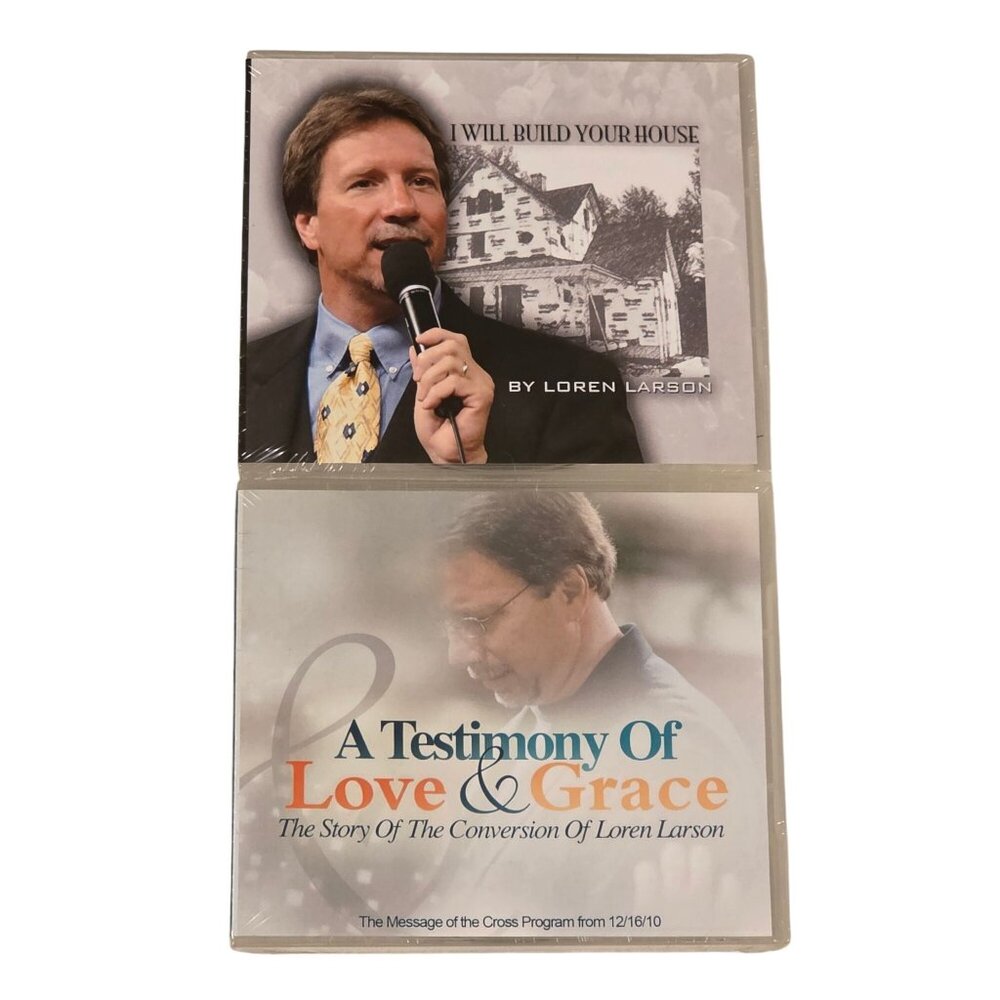 I Will Build Your House and Testimony Of Love Grace 2 CDs Loren Larson NOS